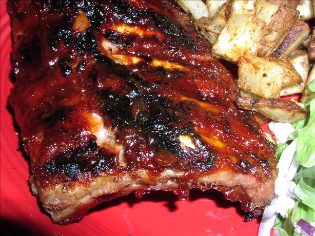 Scott Hibb's Amazing Whiskey Grilled Baby Back Ribs. Photo by TeresaS