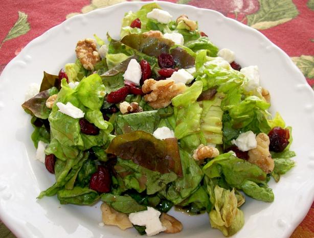 Cranberry, Feta and Walnut Salad. Photo by manrat