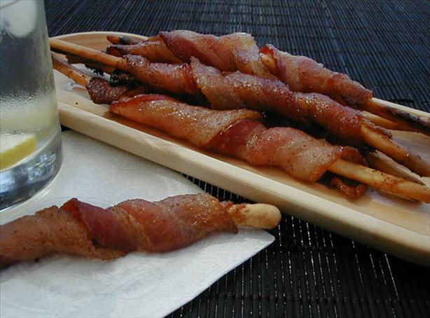 Bacon Wrapped Breadsticks. Photo by ms_bold