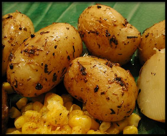 New Potatoes With Herbes De Provence, Lemon and Coarse Salt. Photo by Sandi (From CA)