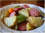Smoked Sausage, Taters, Peppers and Onions Country Style