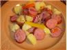 Smoked Sausage, Taters, Peppers and Onions Country Style