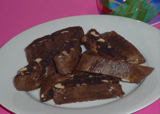 Chocolate Hazelnut Biscotti. Photo by justcallmetoni