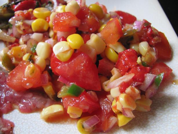 Roasted Corn Salsa. Photo by under12parsecs