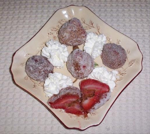 Fried Strawberries. Photo by Danzy