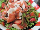 Chicken and Asparagus Salad with Strawberry Dressing. Photo by JanuaryBride