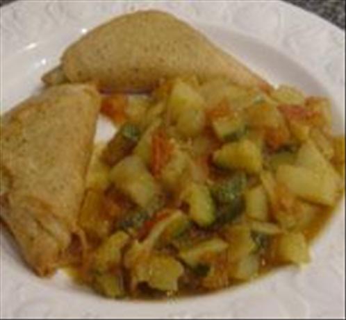 Potato & Zucchini Curry. Photo by Sackville