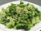 Cauliflower and Broccoli with Mustard, Chive and Lemon