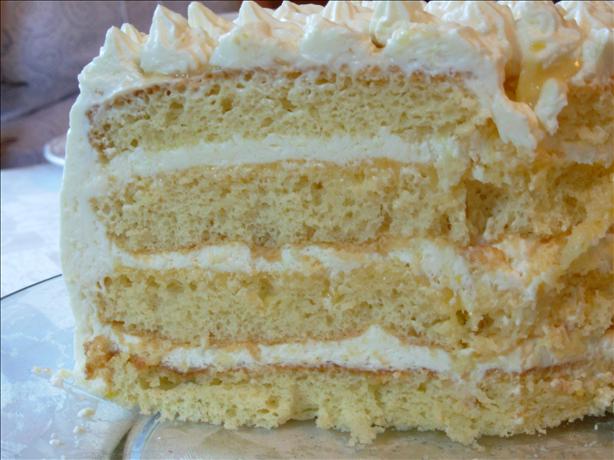 Lemon Layer Cake With Lemon Curd and Mascarpone. Photo by Fiddler