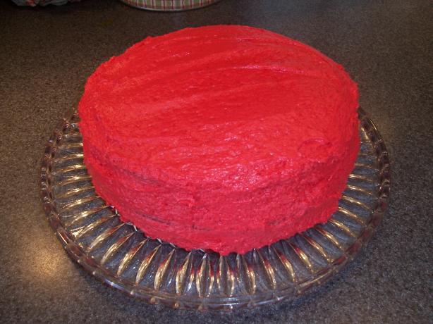 Really Red Red Velvet Cake. Photo by SarahBelle9475