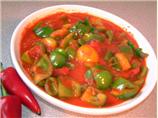 Green Pepper and Tomato Curry