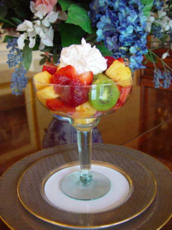 Caribbean Fruit Salad With Coconut Cream Dressing. Photo by Bev