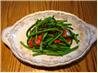 SAUTE OF GARLIC SCAPES & GREEN BEANS