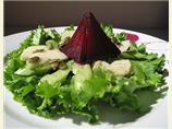 Roasted Beet, Pistachio and Pear Salad