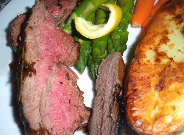 Butterflied Leg of Lamb With Lots of Garlic and Rosemary. Photo by Bergy