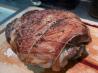 Lamb Leg Stuffed with Herbed Leek Dressing
