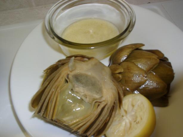 Garlic Artichokes. Photo by sloe cooker