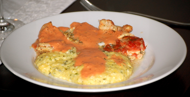 Roasted Halibut With Tomato Cream Sauce. Photo by msmia