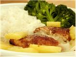 fresh pineapple chicken. Photo by GingerPeach