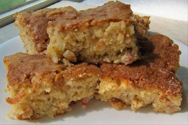 Simple Rhubarb Cake. Photo by Bobtail