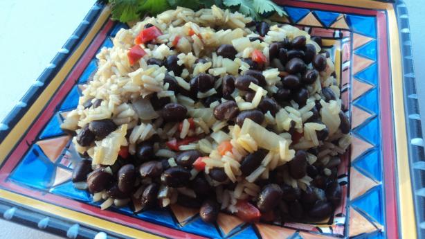 Easy Black Beans and Rice. Photo by BakinBaby