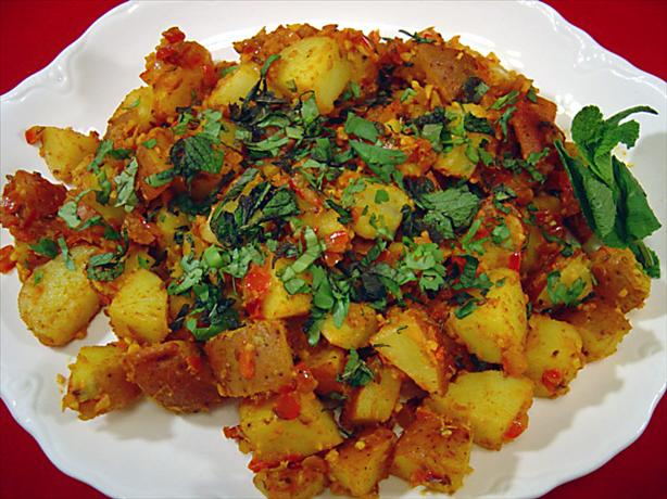 Indian-Style Potatoes - Khatta Aloo. Photo by Sue Lau