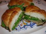Grilled Eggplant, Arugula and Mozzarella Panini