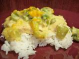 Baked Broccoli & Turkey With Cheddar Cheese Sauce