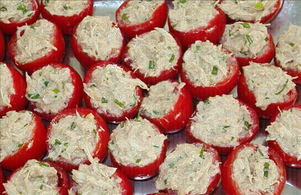 Crab Stuffed Cherry Tomatoes. Photo by Kim127