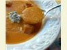 Carrot and Red Lentil Soup with Parsley Cream