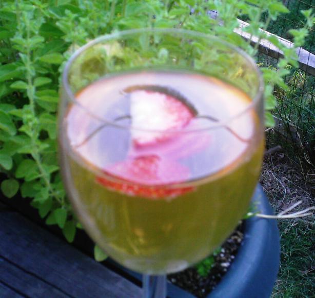 White Strawberry Sangria. Photo by Maryland Jim