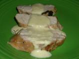 Pork With A Blue Cheese Apple and Mustard Sauce. Photo by chia