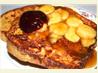 Bananas Foster Raspberry French Toast. Recipe by Athenasolives