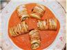 Eggplant Rolls filled with Basil and Cheese. Recipe by evelyn/athens
