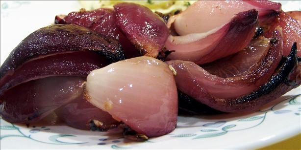 Roasted Red Onions. Photo by PaulaG