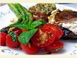 Cherry Tomato, Bacon and Basil Salad