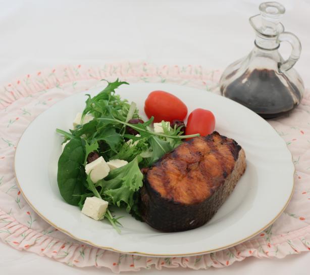 Barbecued Salmon Steaks. Photo by Peter J