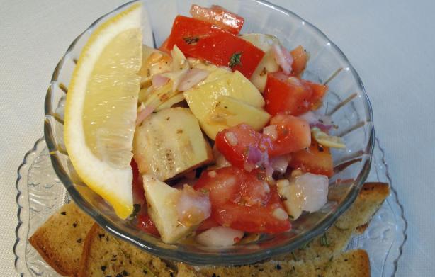 Artichoke Salad. Photo by Debbwl