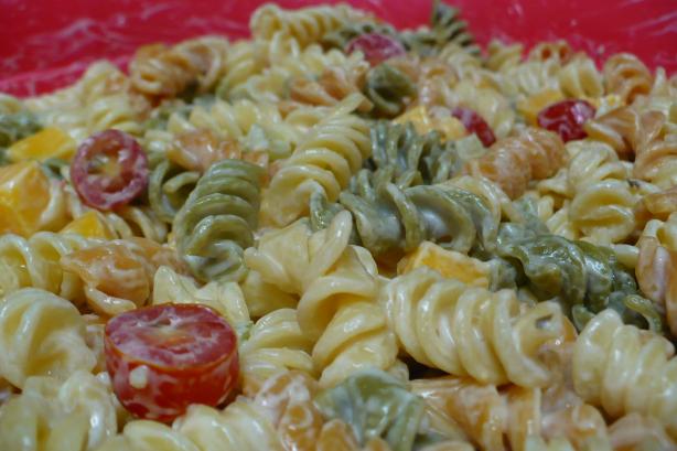 Super Easy Pasta Salad. Photo by megs_