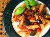 Pasta With Eggplant (Aubergine). Recipe by Mirj