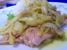 Poached Salmon Swimming on Fennel With Saffron and Clams