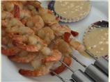 Prawn and Scallop Kebabs with Wasabi Dipping Sauce