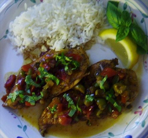 Cubano Chicken with Spicy Currant Picadillo. Photo by ciao