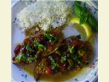 Cubano Chicken with Spicy Currant Picadillo. Photo by ciao