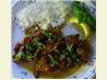Cubano Chicken with Spicy Currant Picadillo. Recipe by BonnieZ