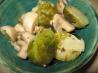 Marinated Brussels Sprouts and Mushrooms. Recipe by Hey Jude
