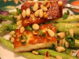 Asparagus, Halloumi and Pine Nut Salad