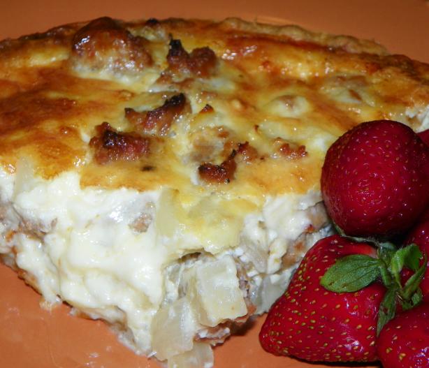 Italian Sausage Pie. Photo by Baby Kato