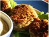 Tuscan Chicken Cakes with Golden Aioli