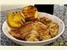 bourbon glazed chicken and peaches